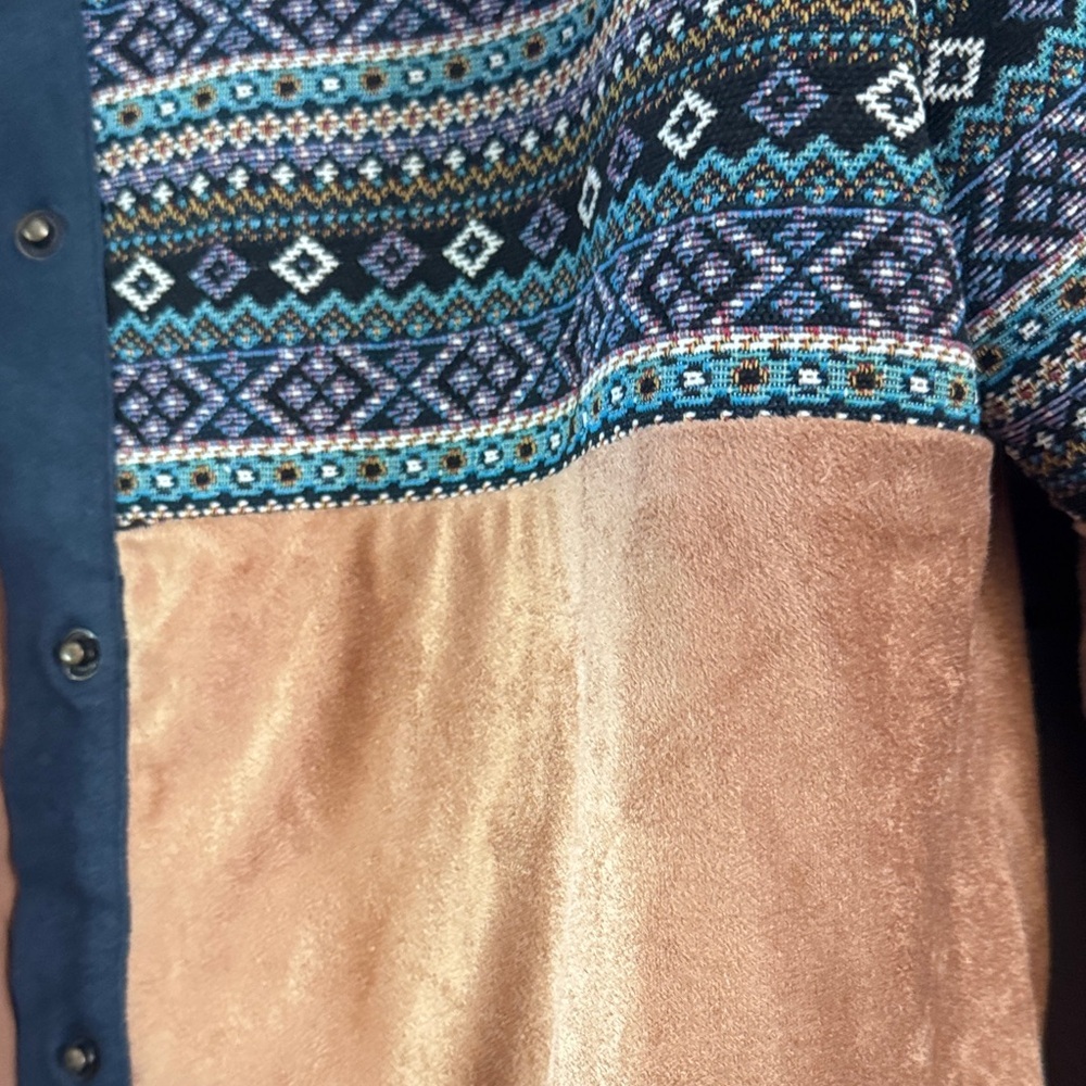 Hem & Thread Multicolor Leather Jacket - Picture 4 of 8